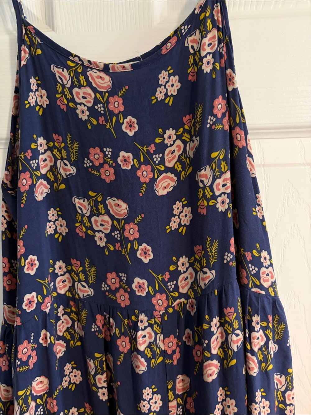 NATURAL LIFE Navy Floral Jumper with Pink & Yellow Accents - Picture 3 of 4